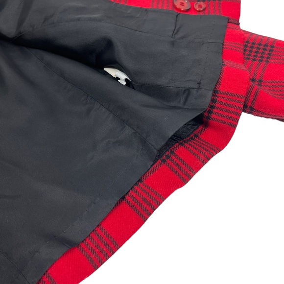 Vintage 1950s Pendleton Wool Plaid Blazer Cropped Holiday Christmas Jacket Sz XS - Picture 10 of 10